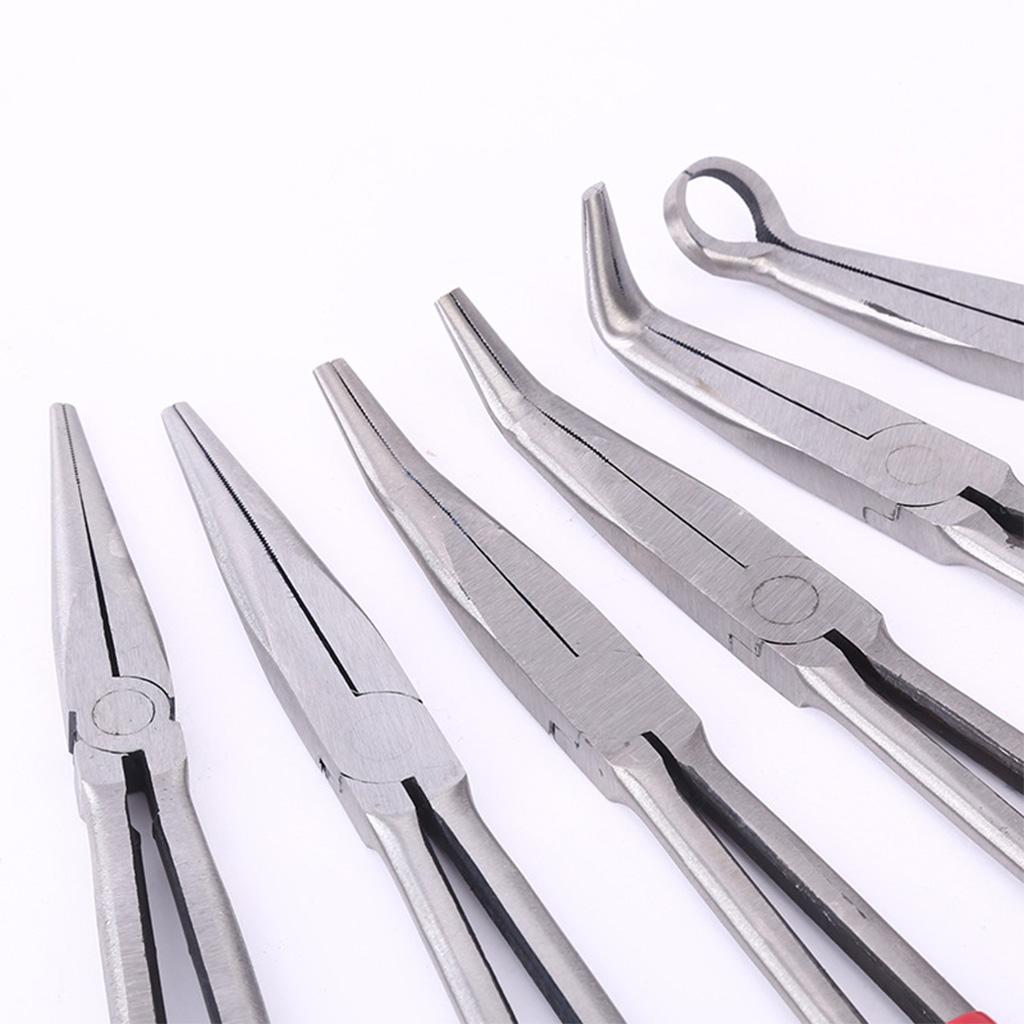 Useful Duckbill Pliers 11" for Extra Long Reach Nose Pliers 90 /45/25 Degree Straight Needle for Hard-to-Reach Narrow Sp