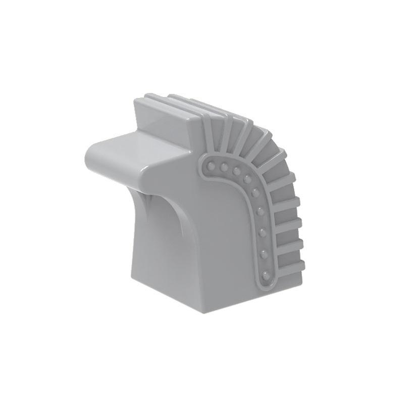 

MOC 10PCS 33176W Curved Spine Adornment Constructing Blocks Unique Wall Component Bricks Compatible Particle Idea Toys Children Gifts