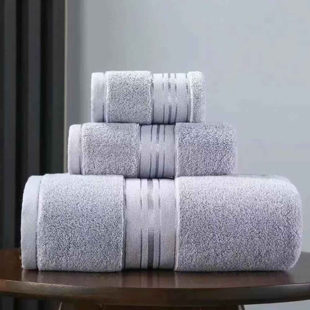 Spot large thickened cotton souvenir towel hotel men's sports face towel plain color broken gear water absorption