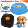 Bol à lécher liquide pour chien avec design d'alimentation lente Antidérapant Amovible Facile à nettoyer pour friandises liquides Bouillon d'os Yaourt