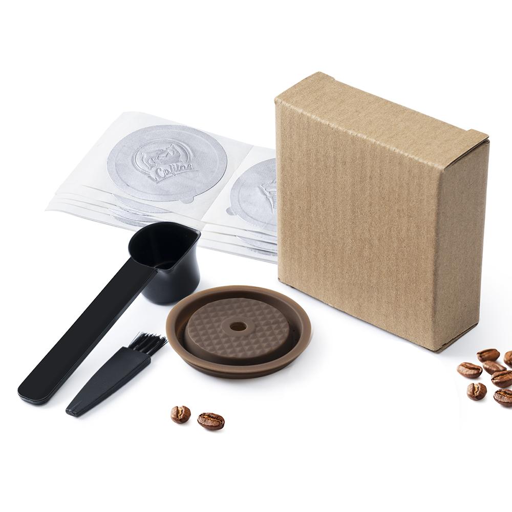 For Vertuo Next Reusable Coffee Capsule Lid Compatible With Original Vertuoline Coffee Pods Food Grade Silicone Cap with Spoon