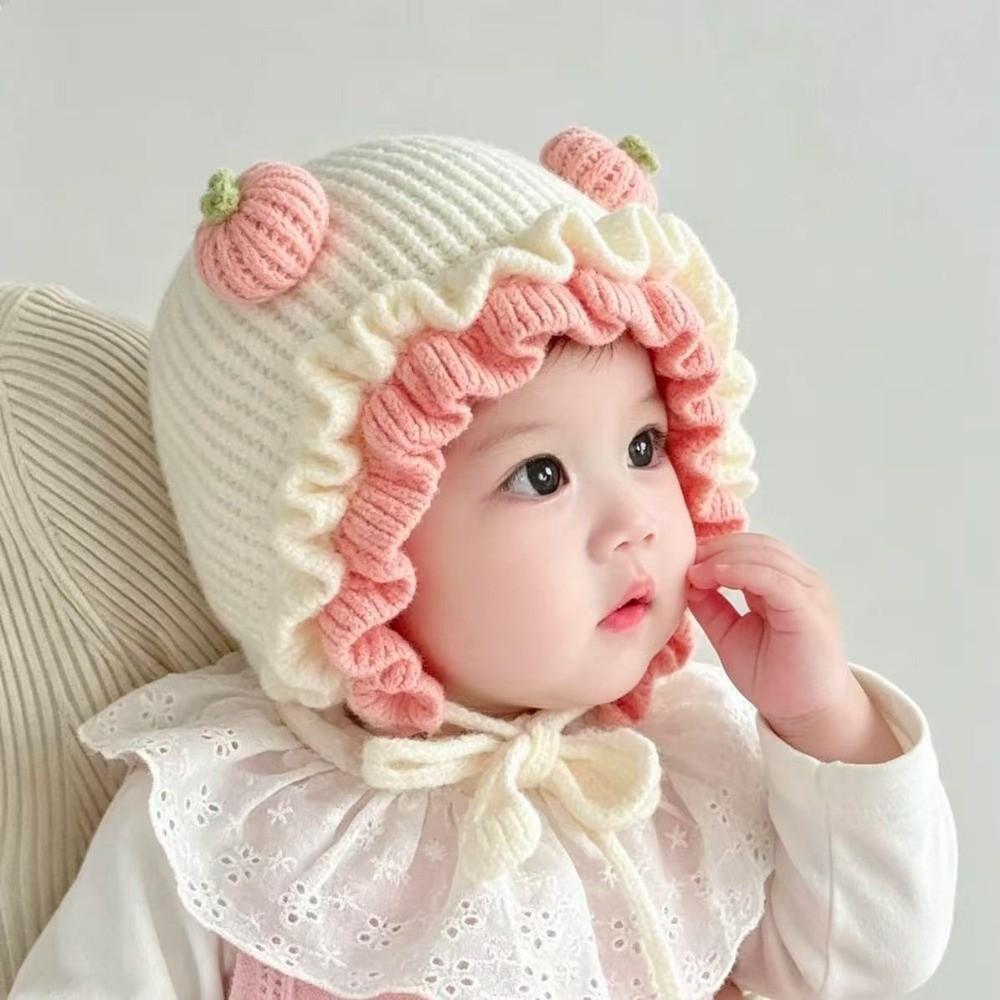 Soft Infant Winter Hat Warm Girls Knitted Hat Fashion Toddler Earflap Cap