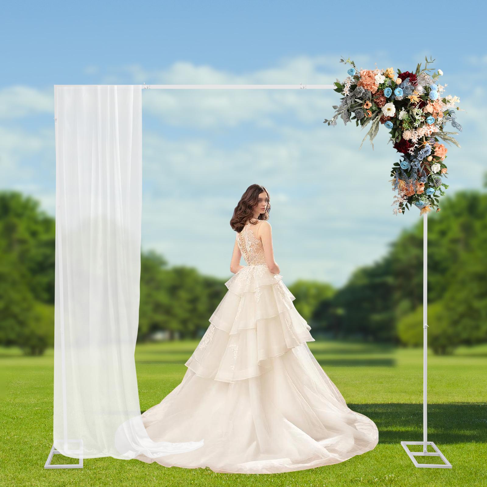 

Sturdy Wedding Stand – 2.4x2.4m, Iron Construction, Perfect for Balloons, Flowers, and Curtains L