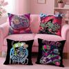 Anime T-Invader Z-Zim Movie Cushion Cover Comfortable Reversible Pillow Cover Ideal for Car Sofa Bedroom & Beyond