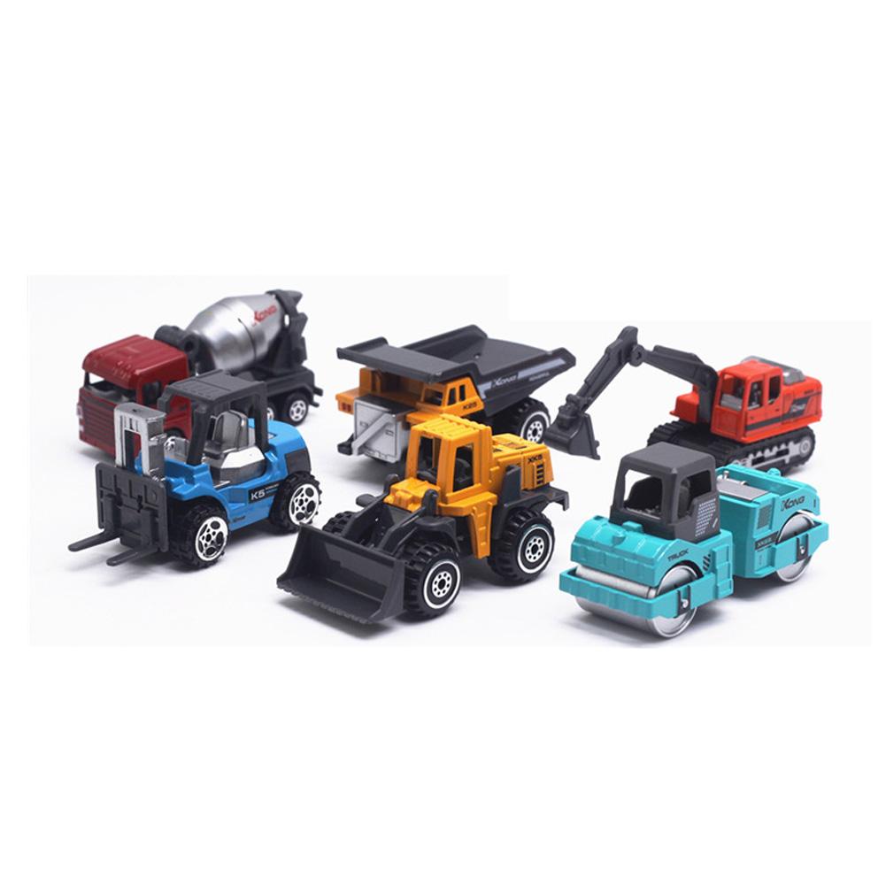 1/64 Mini Alloy Truck Engineering RC Car Toys Model Set for Children Gift Home Decorationmodern