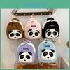 Adorable Plush Cartoon Panda Mini Backpack For Kids With Breathable Design And Fun Colors