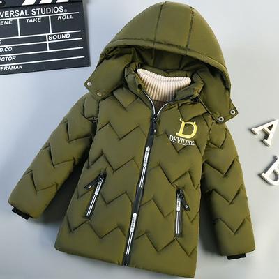 Vêtements d'hiver pour garçons, Veste en coton épaissi, Veste en coton pour enfants, Vêtements d'extérieur