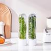 1Pc Herb Saver Storage Container Fresh Herb Keeper Vanilla Vegetables Fresh Preservation Bottle For Refrigerator Kitchen