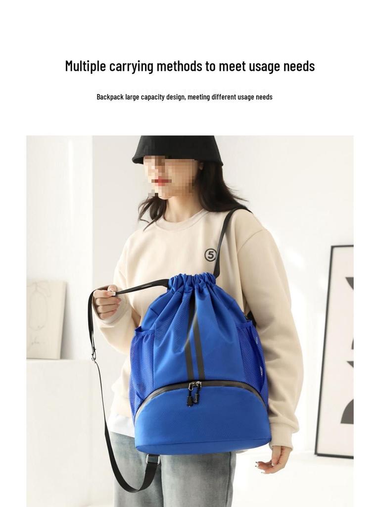 Sports Backpack for Men & Women: Wet/Dry Separation, Fitness Drawstring, Basketball & Swimming Bag