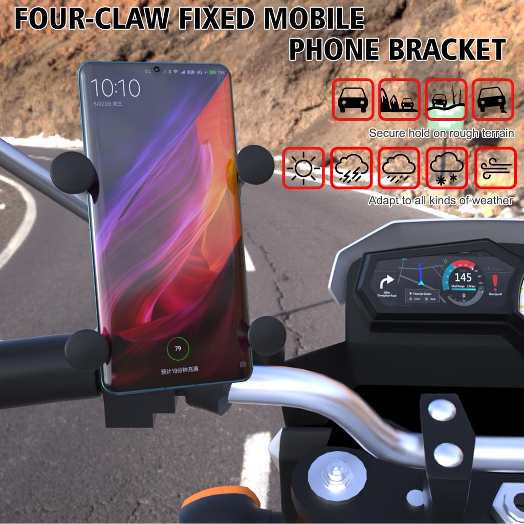 Uchwyt na telefon komórkowy ze stopu aluminium, motocykl, rower, jazda na rowerze, stały uchwyt na telefon komórkowy, mocowanie telefonu na kierownicy