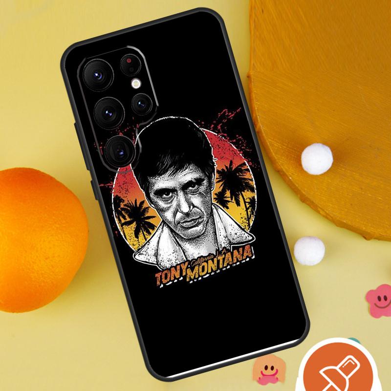 Scarface Tony Montana Phone Case For Samsung Galaxy S25 Ultra S24 S23 S22 Ultra S9 S10 S20 Plus S21 FE Funda Cover