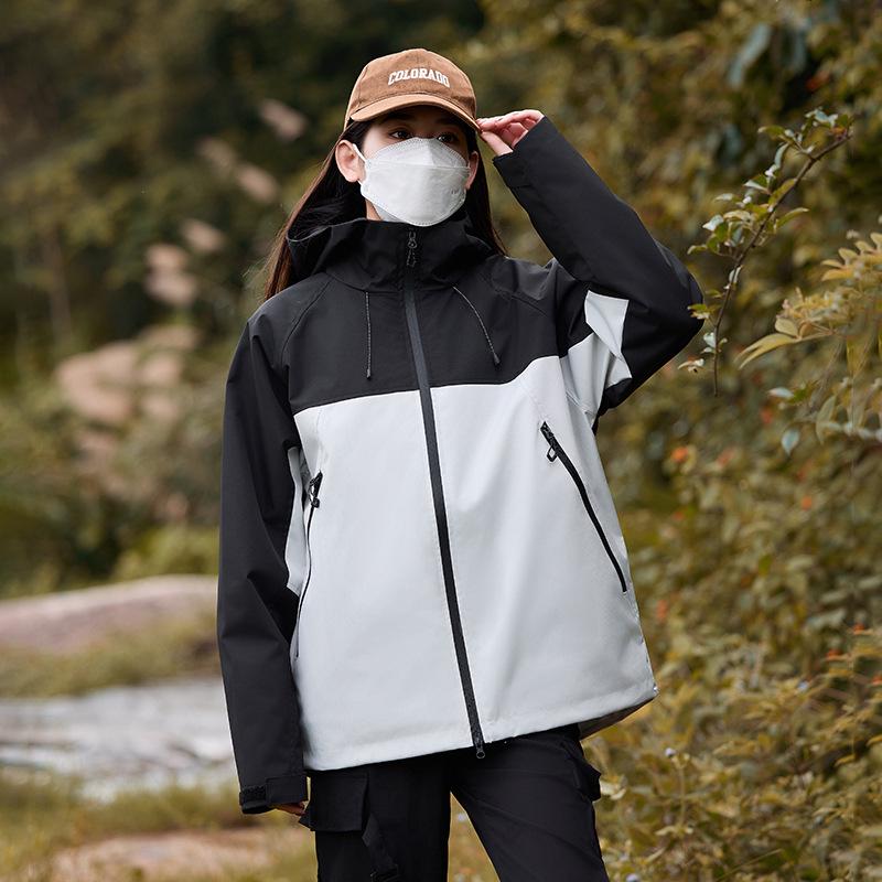 

Men s & Women s Outdoor Durable Windproof Waterproof 3-in-1 Hooded Jacket XL