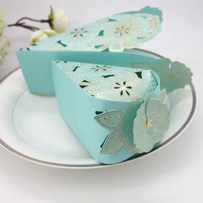 Eleganckie rożki kwiatowe upominki ślubne pudełko na słodycze 100 szt. Papierowe pudełko do pakowania Małżeństwo Eleganckie artykuły na przyjęcie Baby Shower