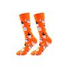 Festive Cotton Crew Socks Unisex Halloween Gift With Pumpkin Ghosty Patterns For Party Daily Wear
