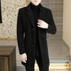 Men's Woolen Mid-Length Slim Fit Lapel Coat - Youth Winter Fashion