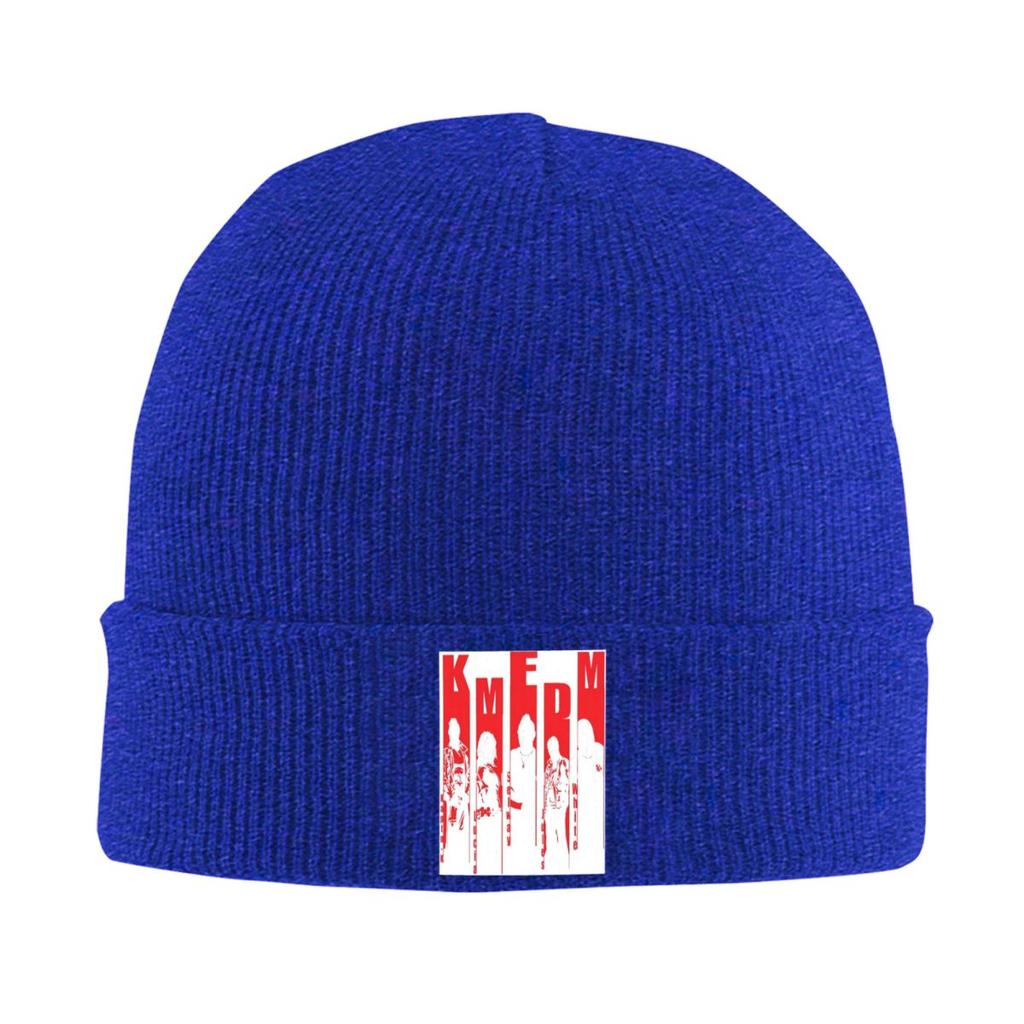 KMFDM Warm Knitted Cap Fashion Bonnet Hat Autumn Winter Outdoor Beanies Hats for Men Women Adult