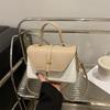 New Product Simple Temperament Handbag Women's Retro Contrasting Color Shoulder Small Square Bag Niche Texture Fashion Messenger Bag