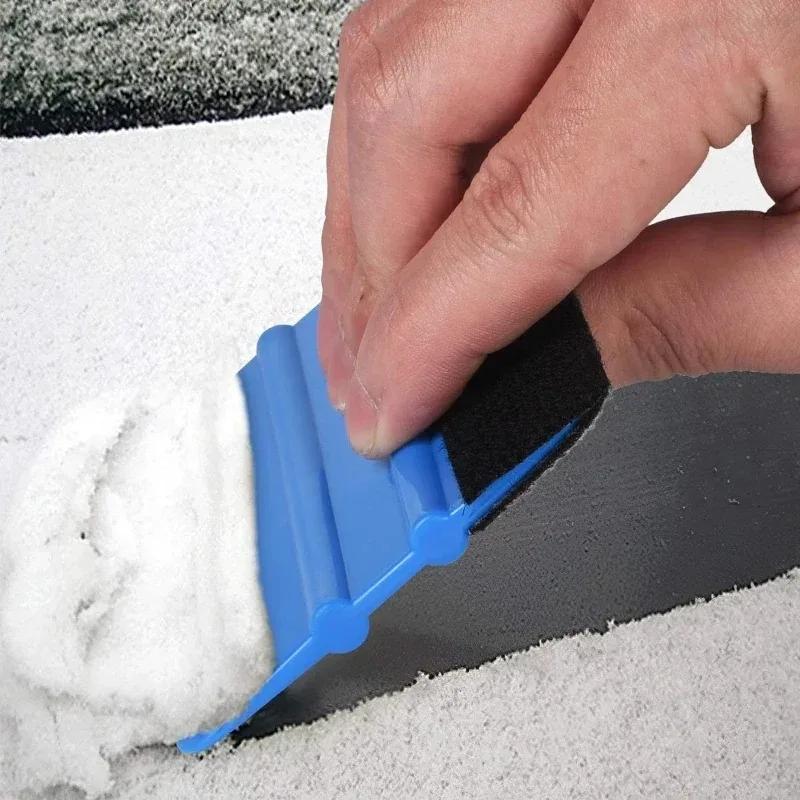 5/10Pcs Felt Edge Squeegee Car Film Wrap ScraperPlastic 4 Inch Burr Scraper, Car Film Application Scraper, Film Application Tool