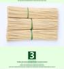 Bamboo Skewers: 4.0mm X 28/30/35/40/45cm for BBQ, Marshmallows, Tanghulu, and Sugar Art.