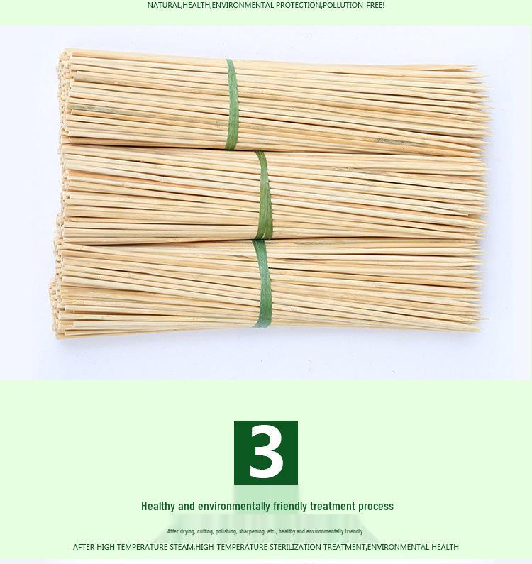 Bamboo Skewers: 4.0mm X 28/30/35/40/45cm for BBQ, Marshmallows, Tanghulu, and Sugar Art.