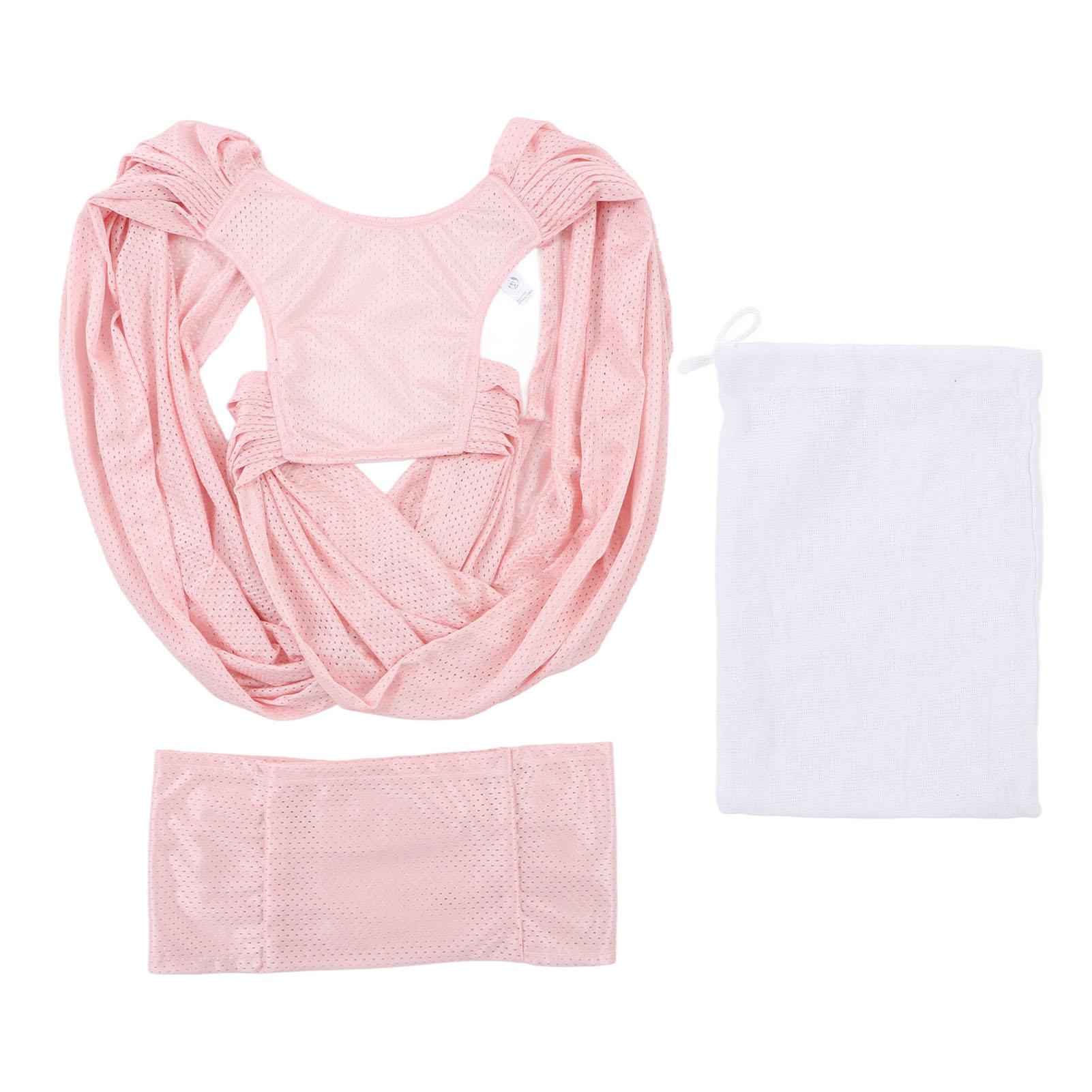 

Детский слинг-переноска Hands Free дышащий регулируемый младенческий хлопковый слинг для малышей бежевый большой размер Large Size розовый