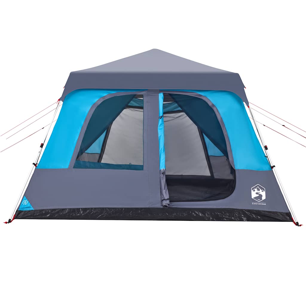 Dome Family Tent for 10 People Blue Quick Release