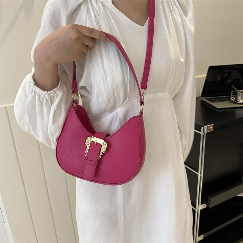 Trendy Pu Material Cross-border New Fashion Shoulder Bag Underarm Bag For Women