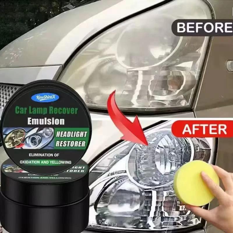 Q19 Car Headlight Repair and Polishing Kit, Headlight Scratch Remover, Repair Cleaning Paste, Oxidation Removal Polishing Paste