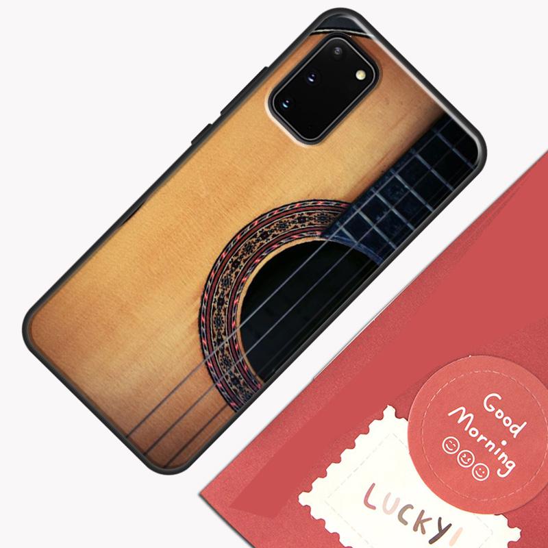 Classic Wood Guitar Phone Case For Samsung Galaxy S25 S26 Ultra S20 S21 S22 S23 S24 Plus S9 S10 S25 FE Cover Shell