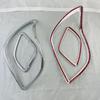 2PCS New ABS Chrome Car Accessories Plated Head Lamp Cover Trim Paste Style For Lexus LX470 470 1998 1999 2000 2001 2002 2003