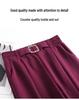 Women's High-Waisted Split Flare Suit Pants – Slimming, Casual, Versatile, Draping, Stretchy Wide-Leg Pants
