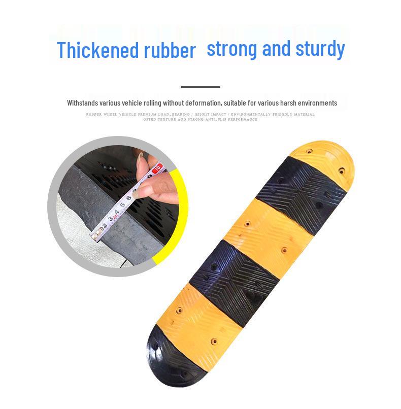 High Load Capacity Rubber Speed Bump for Car & Road Safety