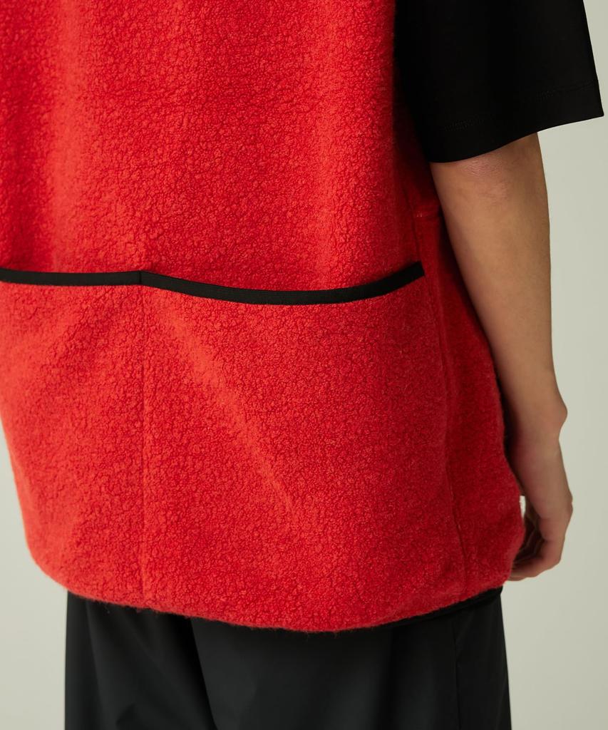 Snow Peak Recycled Wool Boa Vest and Dark Size M JK-25AU023, Men's Women's, Brown,