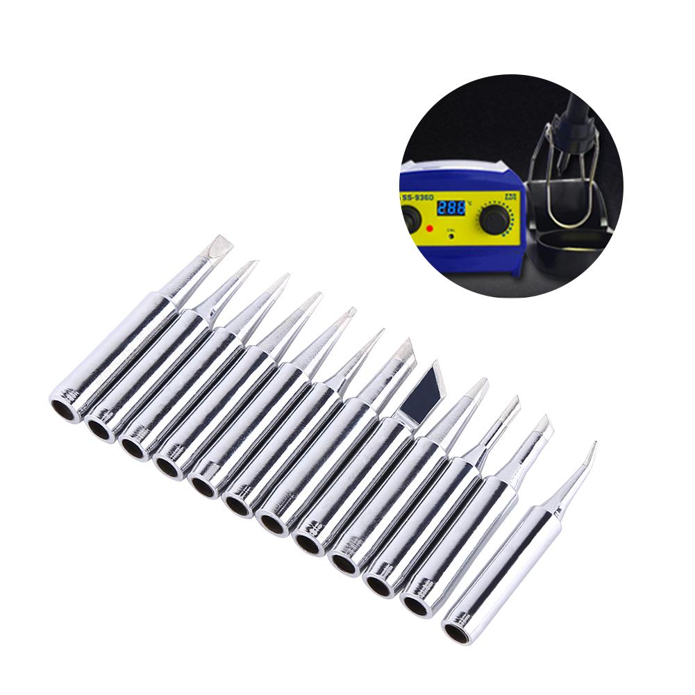 12Pcs   free Soldering Tip Solder Replacement Tips 900M T Rework Station Tool
