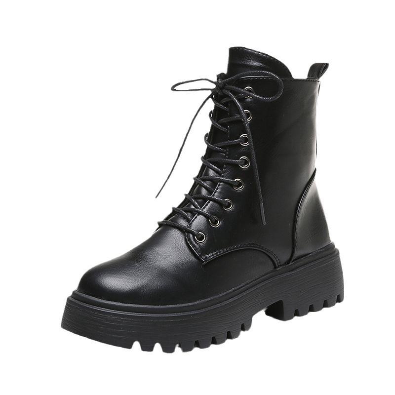 Martin boots female student versatile women's shoes platform boots female short boots high boots female casual cotton boots female