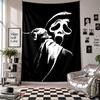 Wall TapestryScream Ghostface Art Hanging Cloth Decorative Background Cover for Room Decoration