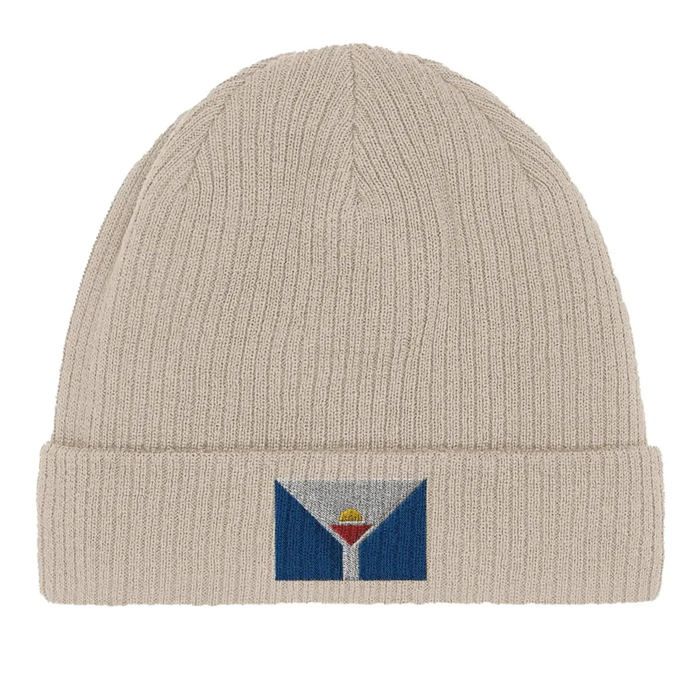 Bonnet Drapeau Saint-Martin Antilles Française En Beige