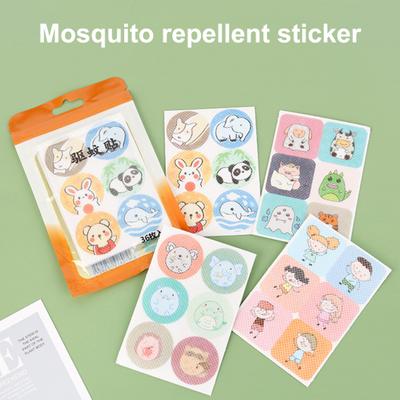 36Pcs Mosquito Stickers Cute Cartoon Portable Insect Bites Safe Effective Animal Essential Oils Pattern