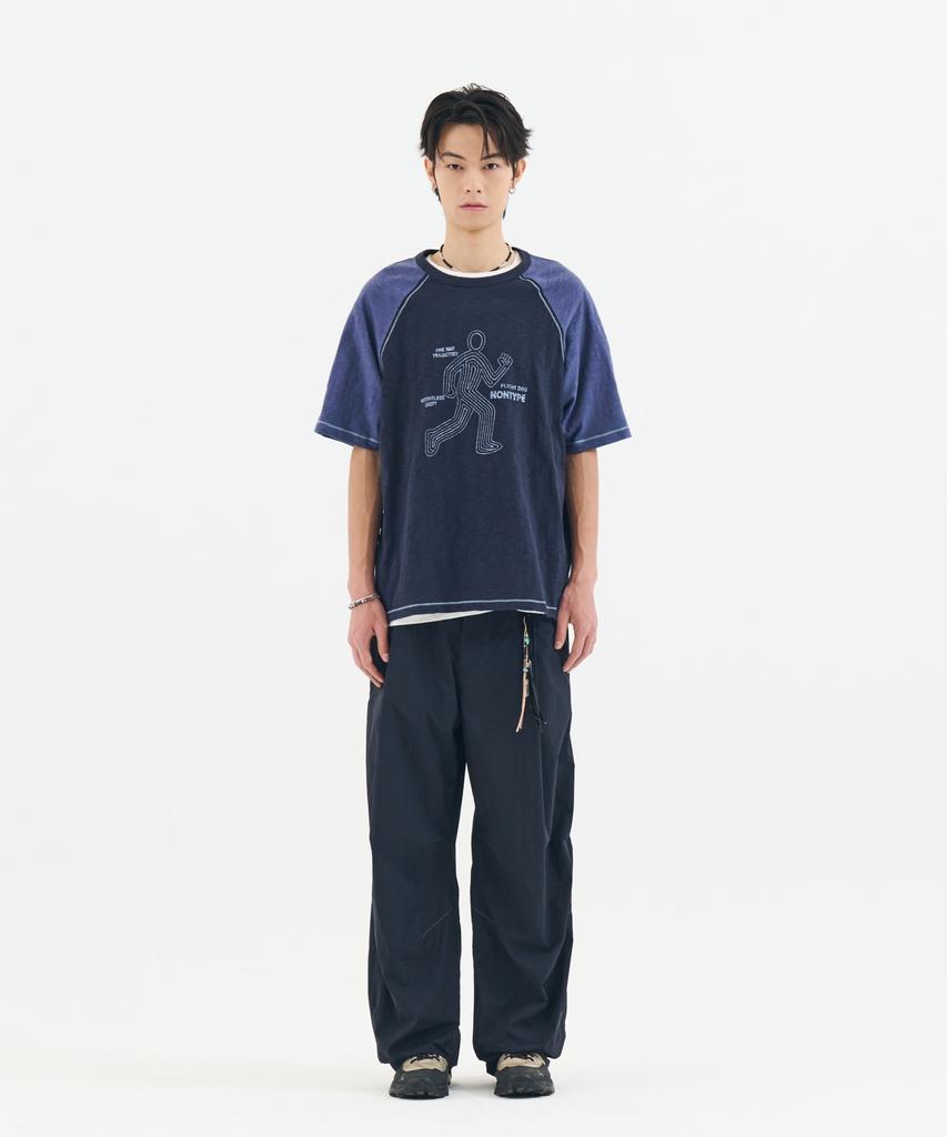 Nontaib Archive Runrun Graphic Raglan Tee (Navy)