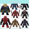 Marvel Superheroes Iron Man Loki Groot Building Blocks Big Figures Toys Diy Kit