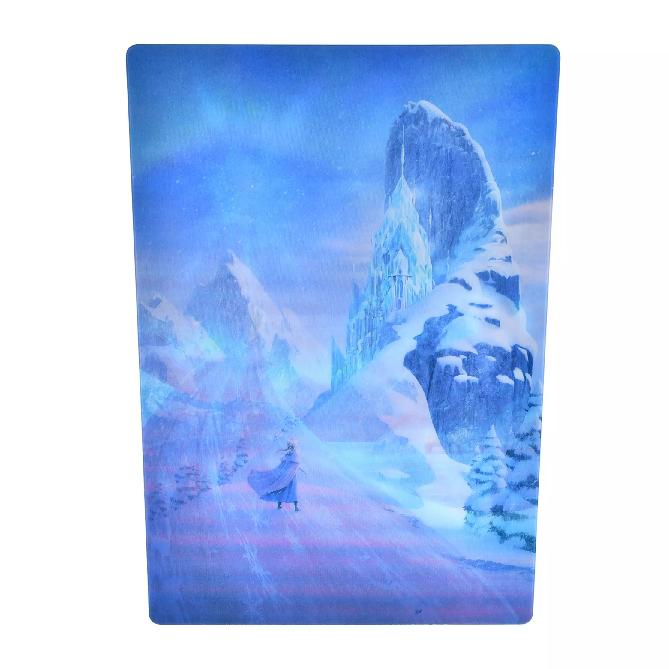 Disney Ana & Elsa Postcard Ice Castle Lenticular Japan NEW Disney Store