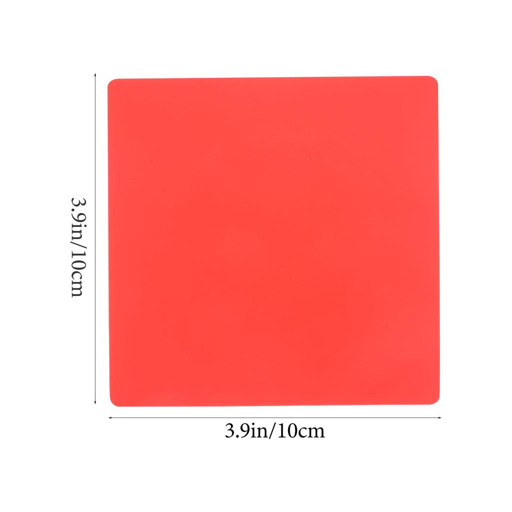 4Pcs Silicone Coasters Heat-Resistant Non-Slip Cup Mats for Table Protection Dishwasher Safe Wear-Resistant Home Decor