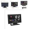 Electronic Lcd Weather Alarm Clock With Backlight And Temperature Function For Bedroom
