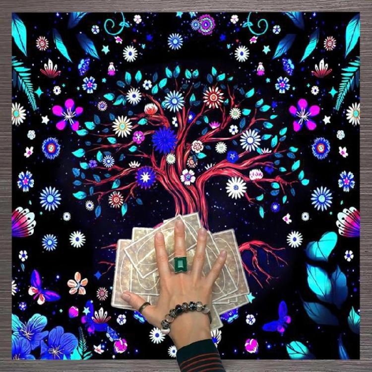 Square Altar Board Game Cards Pad Rune Table Cloth Metaphysical Board Game Mat