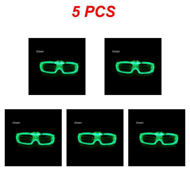 Glow In the Dark LED Eyeglasses Neon Colors Blinds Lampshade Glasses Christmas Birthday Neon Party Mardi Gras Props