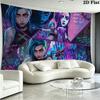Jinx Wall Tapestry Aesthetic Wall Hanging Printed Fabric Blanket Decorative Tapestries for Bedroom Living Room Home Decor