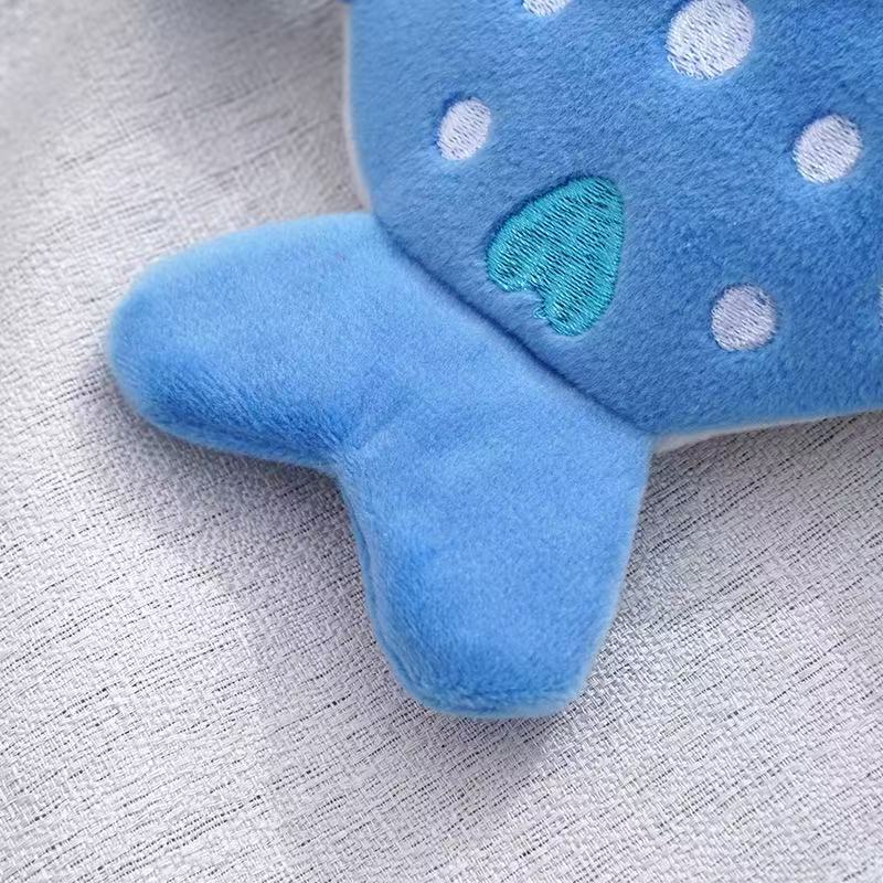 New Cartoon Shark Plush Coin Purse, Cute Pendant, Data Cable Bag, Zipper Bag