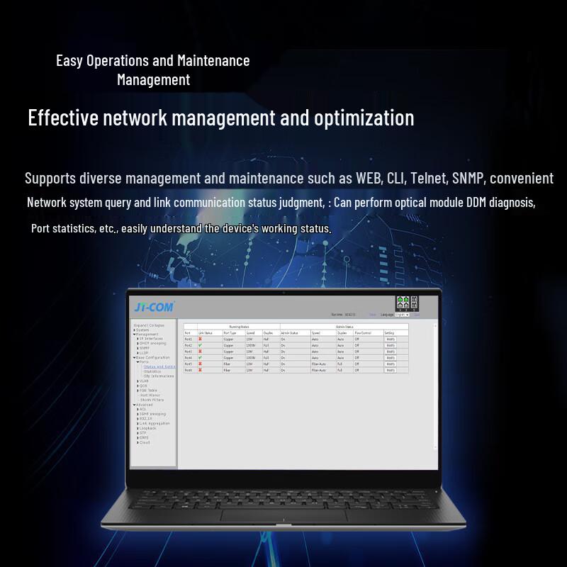 JingTang 18-Port Managed Gigabit Ethernet Switch
