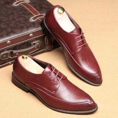 Women's Shoes Low Square Heel Single Shoes Lace-up College Wind Leisure Oxford Shoes Retro Wind Pointed Toe Brogue Shoes