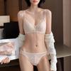 Thin Small Chest Push-up Lace Underwear To Prevent Sagging French Sexy No-wire Bra Set